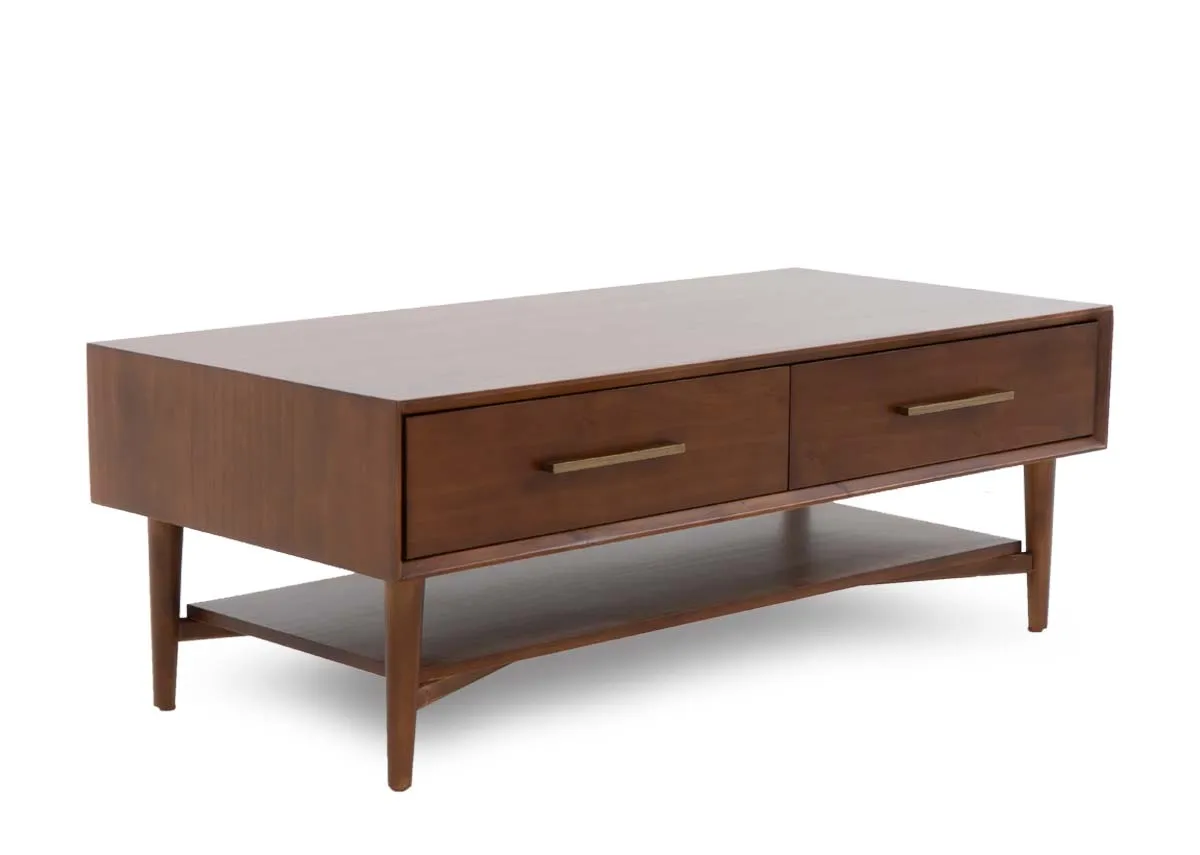 2 Door Dark Pine Coffee Table - Leya