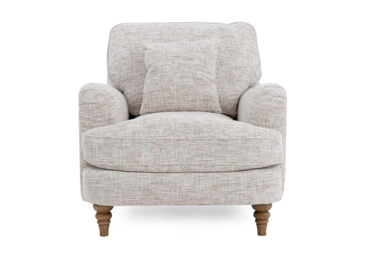 A dimension image of the Lismore armchair with 92cm x 102cm x 97cm