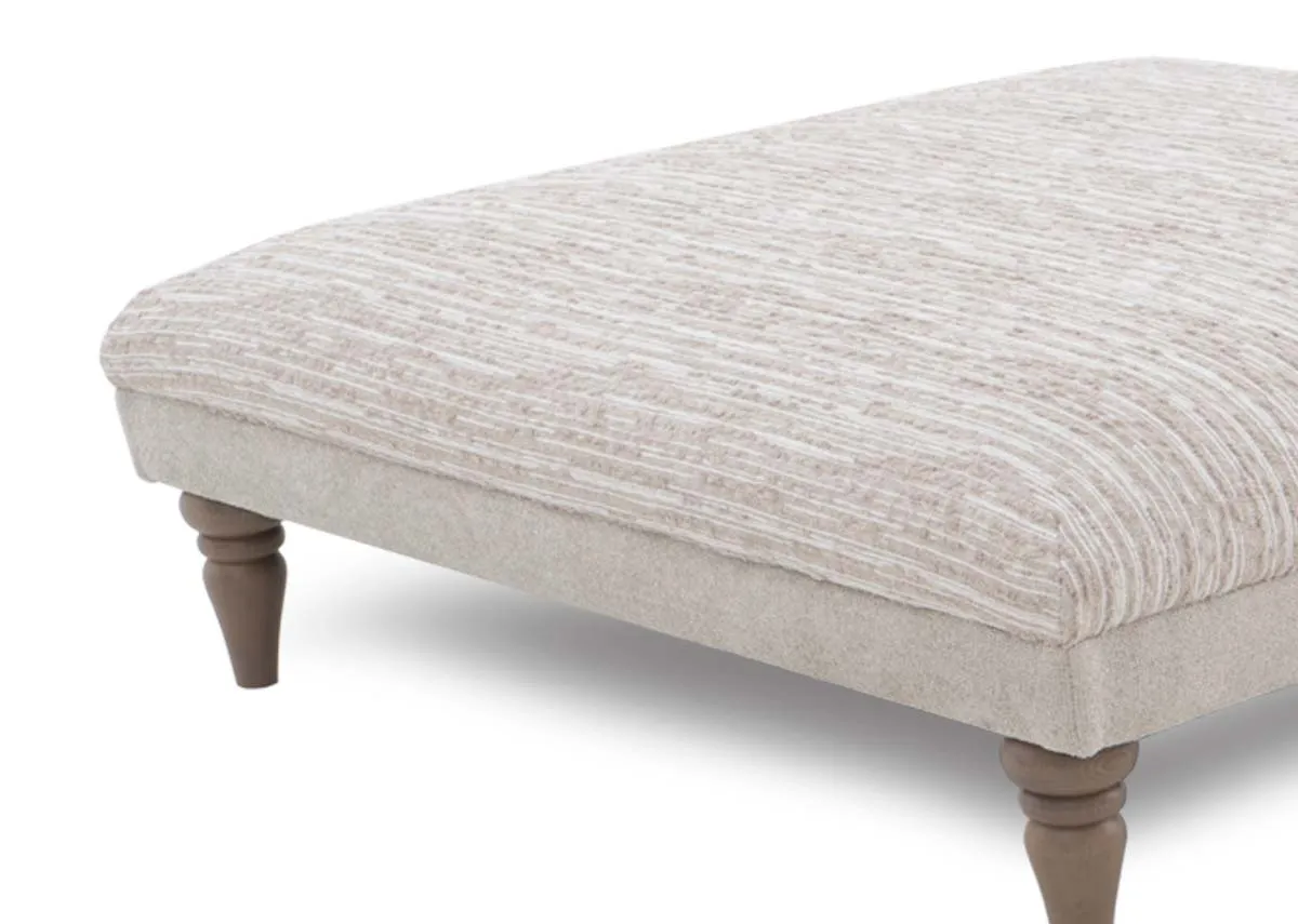 A dimension image of the Olivia Large Footstool with 87cm x 39cm
