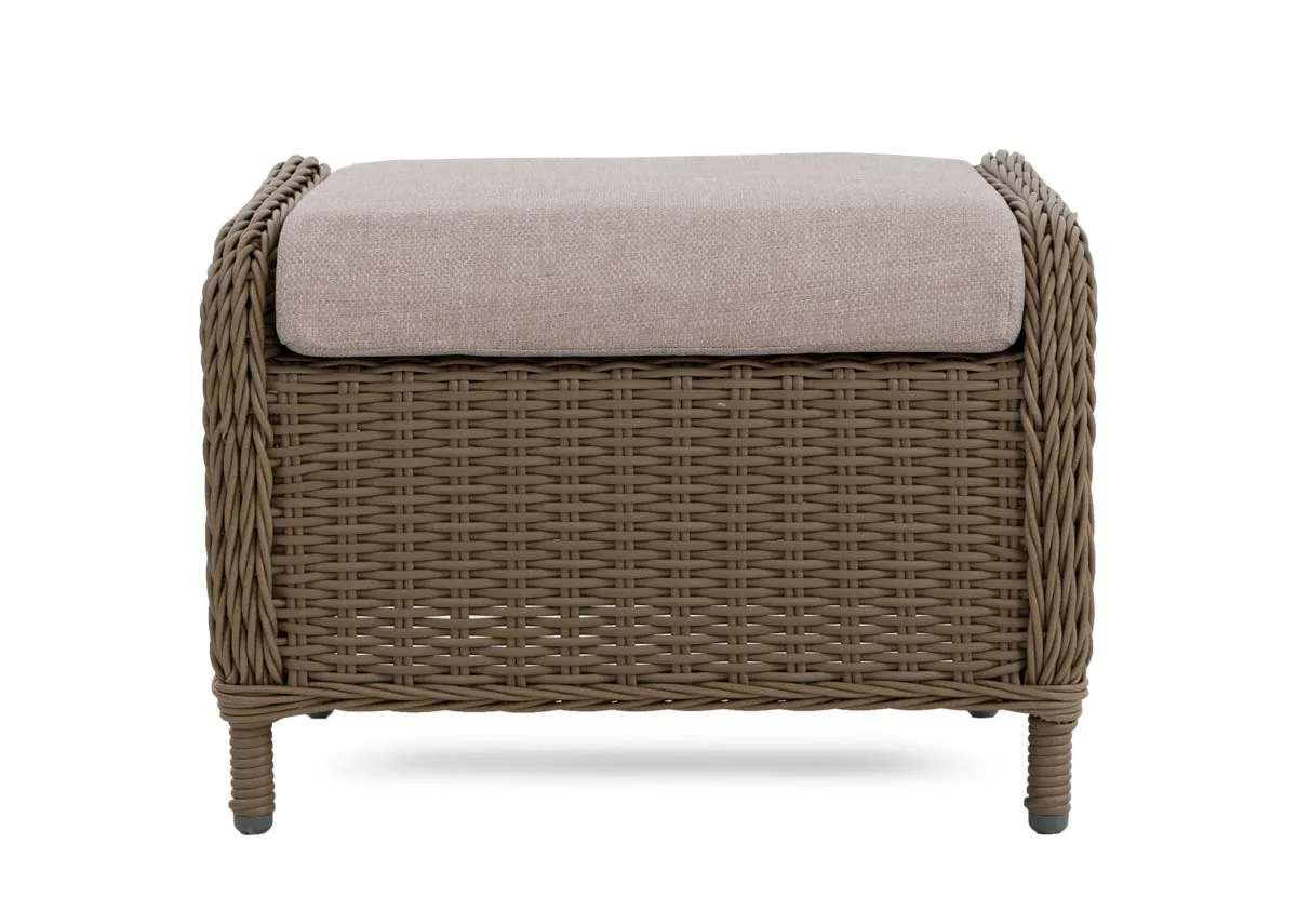 A dimension image of the Laurel Recliner and ottoman set with 69.5cm x 87cm x 96cm