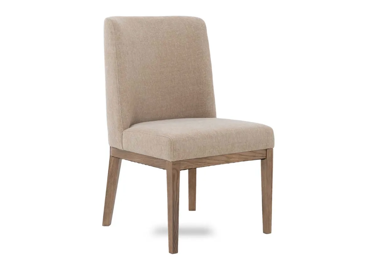 A natural cream fabric dining chair from EZ Livings