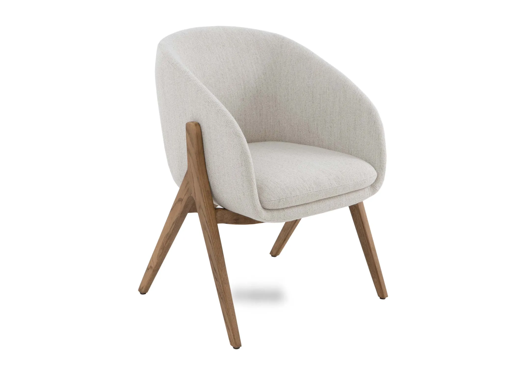 Cream Fabric Dining Chair - Toulon