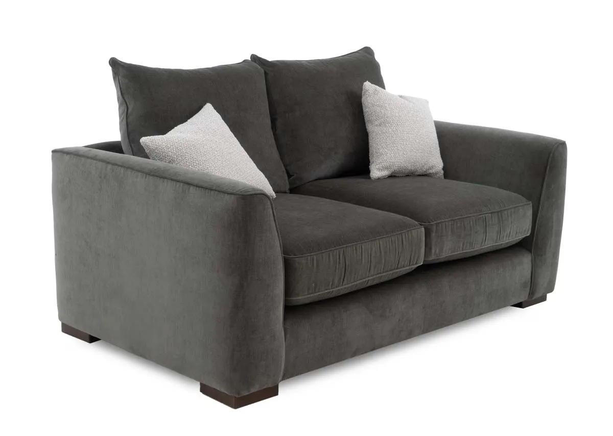 2 Seater Green Fabric Sofa - Lucius