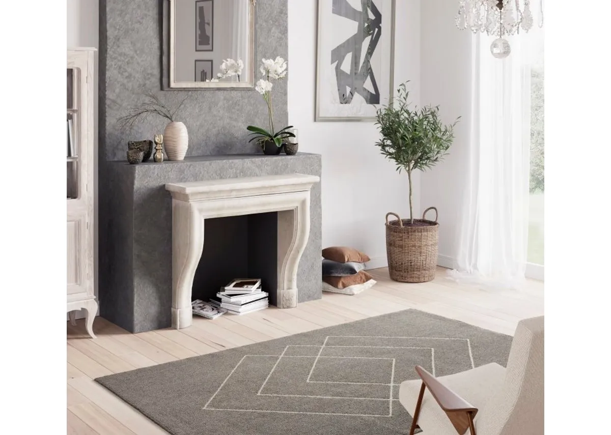 160cm x 220cm Grey Medium Rug - Mattie