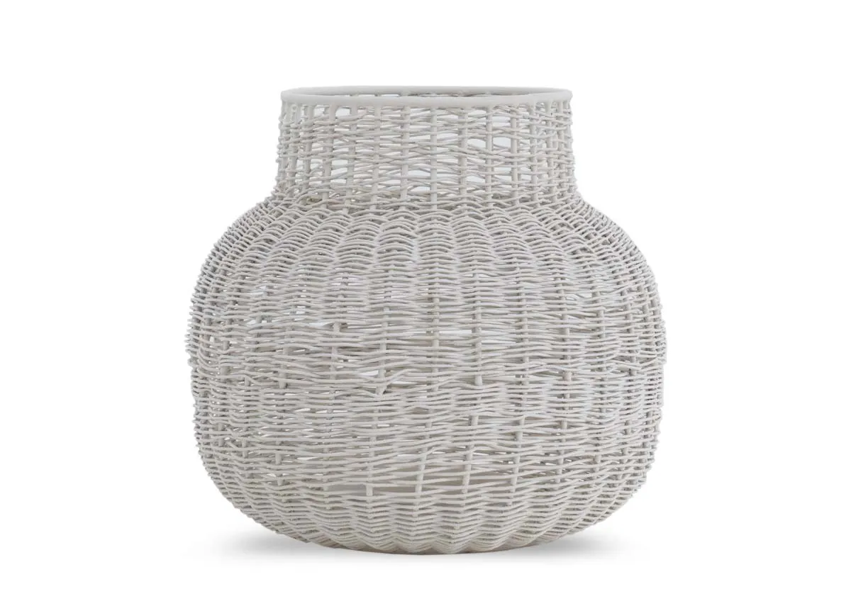 Small Cream Candle Holder - Valery