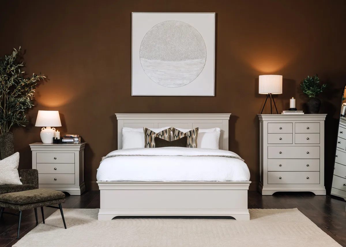 Double (4ft6) Taupe Bed Frame - Dove