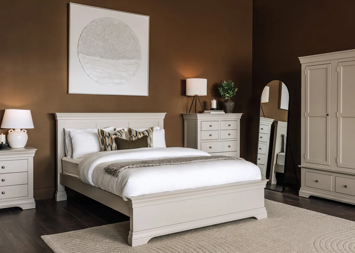 King Size (5ft) Taupe Bed Frame - Dove
