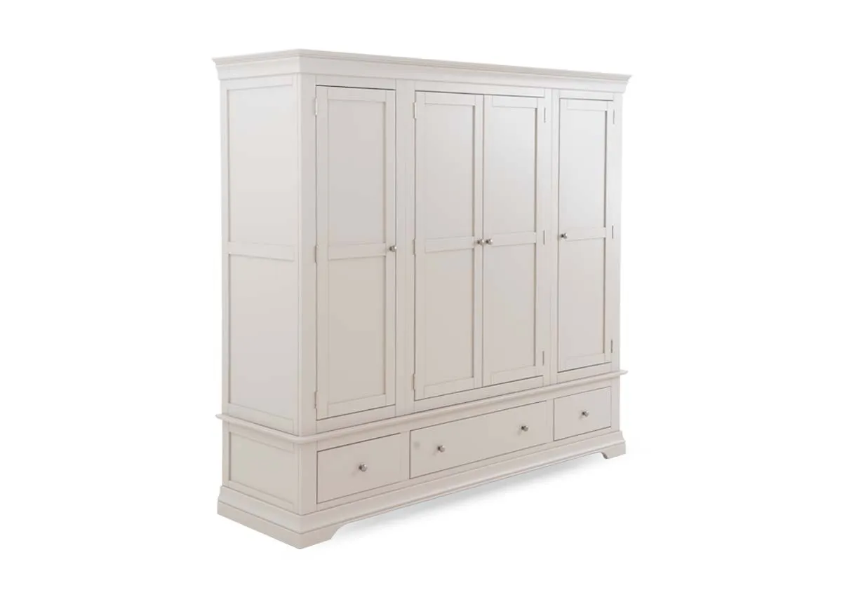 4 Door Taupe Wardrobe - Dove