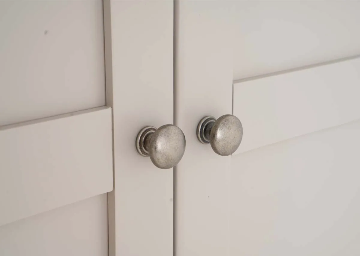 A dimension image of the Dove Taupe 4 Door Wardrobe with 200cm x 192.5cm