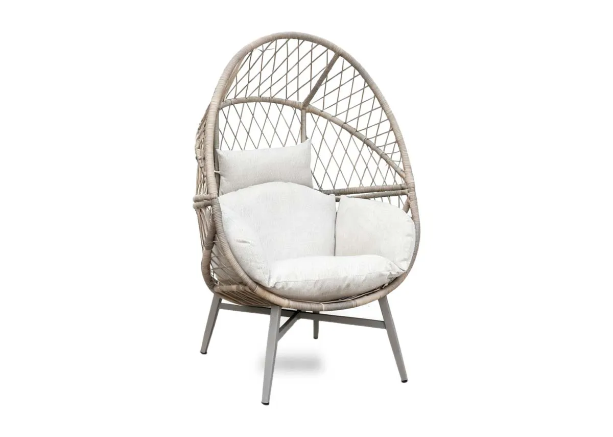 Beige Egg Chair - Maya (Includes Free Outdoor Cover)