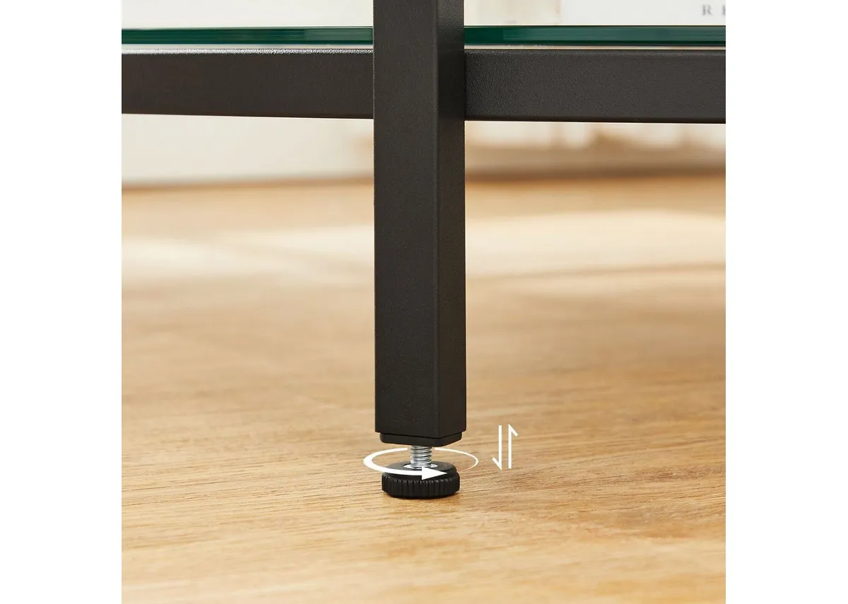 A dimension image of the Monarc table with 65cmx 46cm