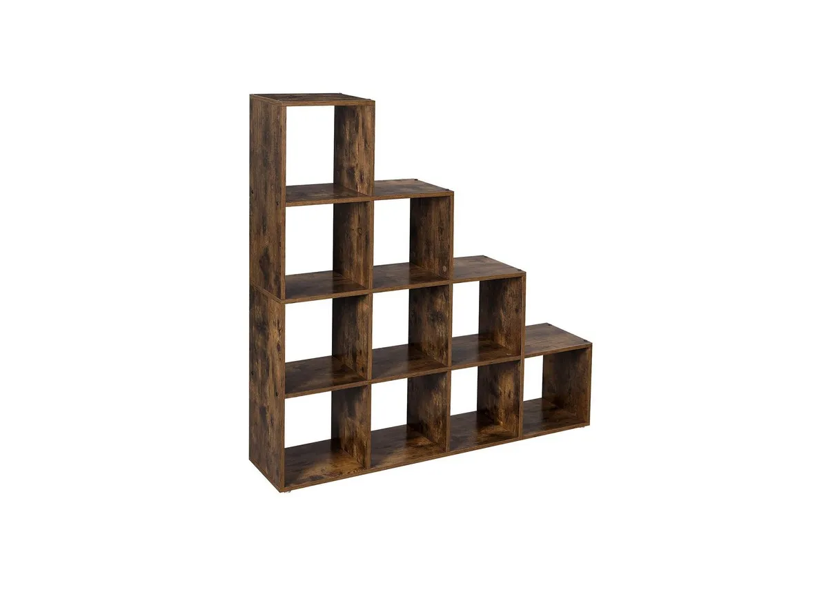 Rustic Brown Bookcase Unit - Gatherer