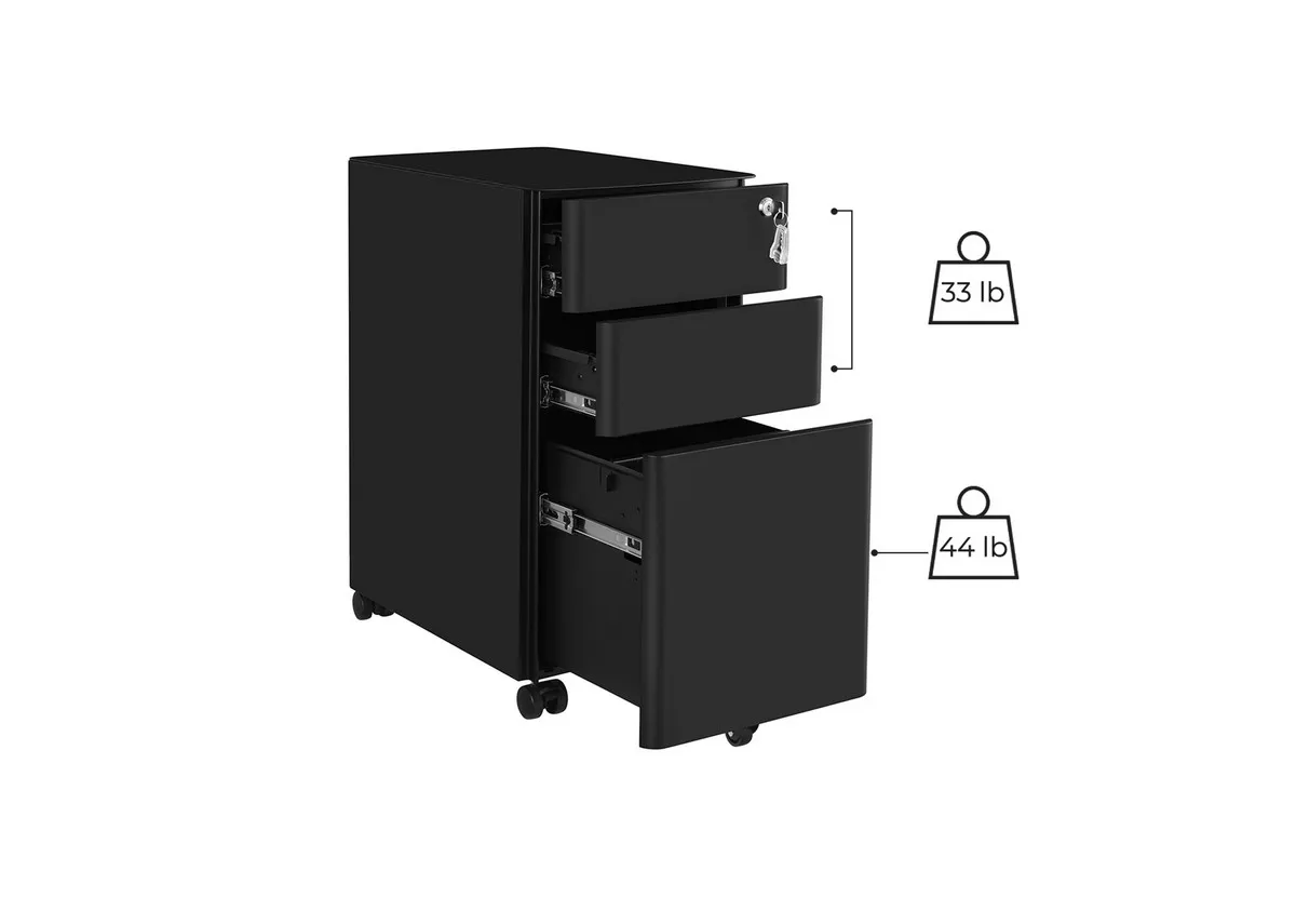 A dimension image of the Tidytower cabinet with 30cm x 46cm x 59cm