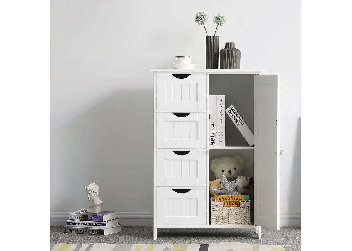 White Storage Cabinet - Barnaby