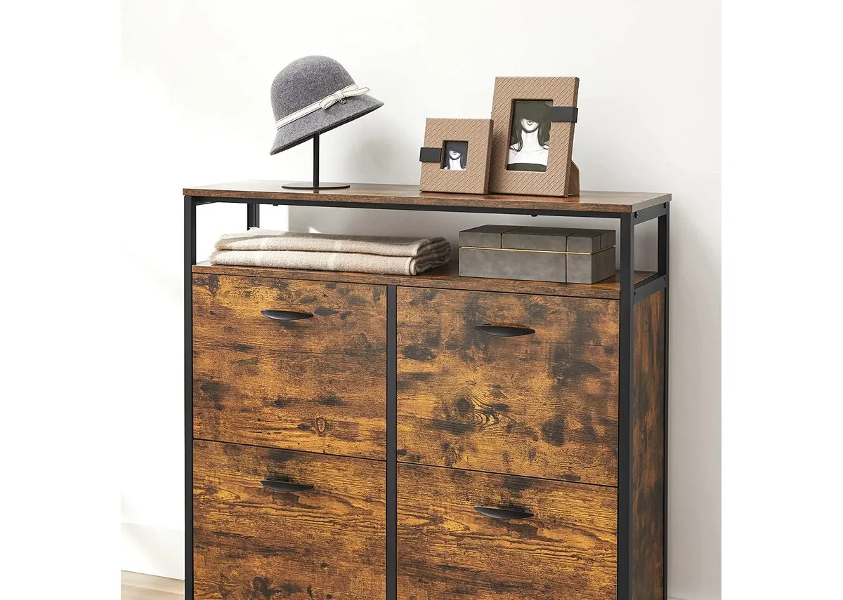 A dimension image of the Shoova Cabinet with 98cm x 95cm