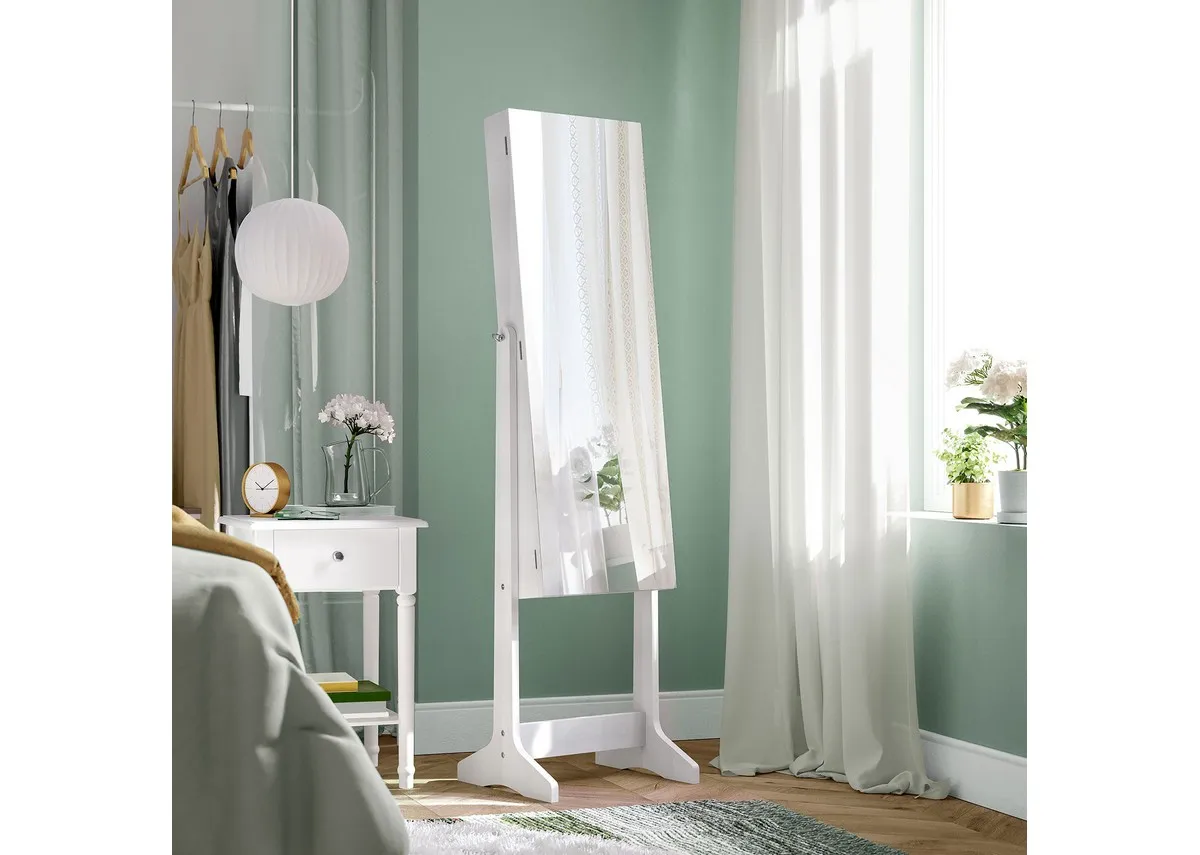 A lifestyle image of the Suzie cabinet in a bedroom closed