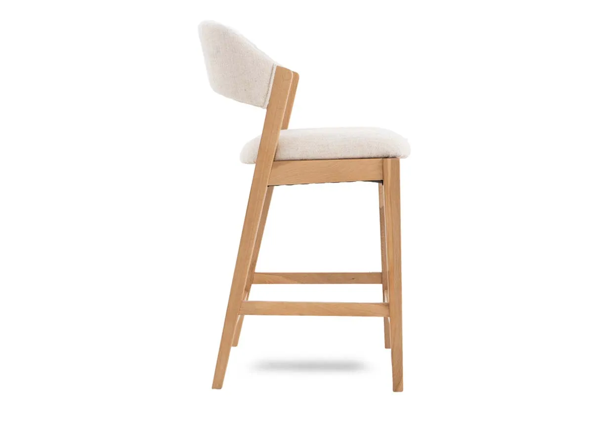 A dimension image of the Renvyle Stool with 48cm x 59cm x 93cm x 66cm