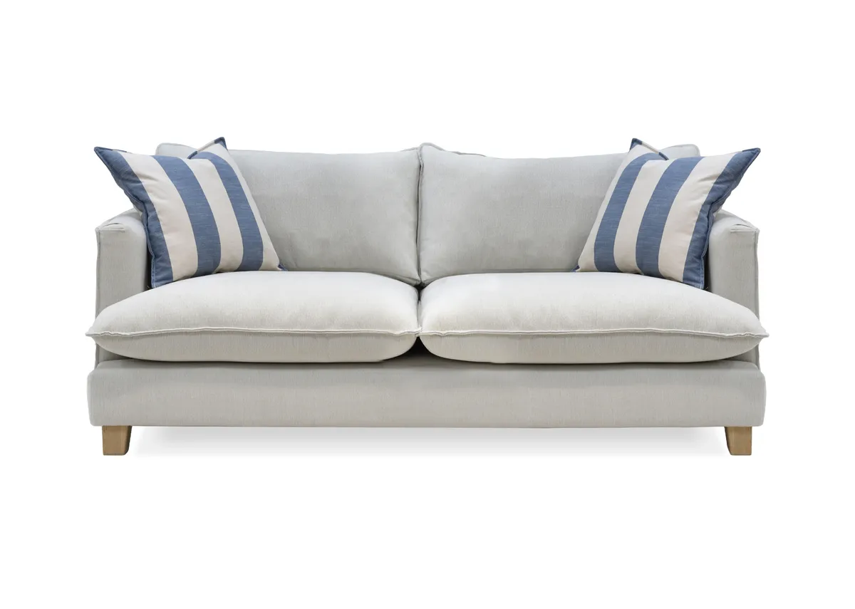 A dimension image of the Howth 2 Seater sofa with 185cm x 85cm