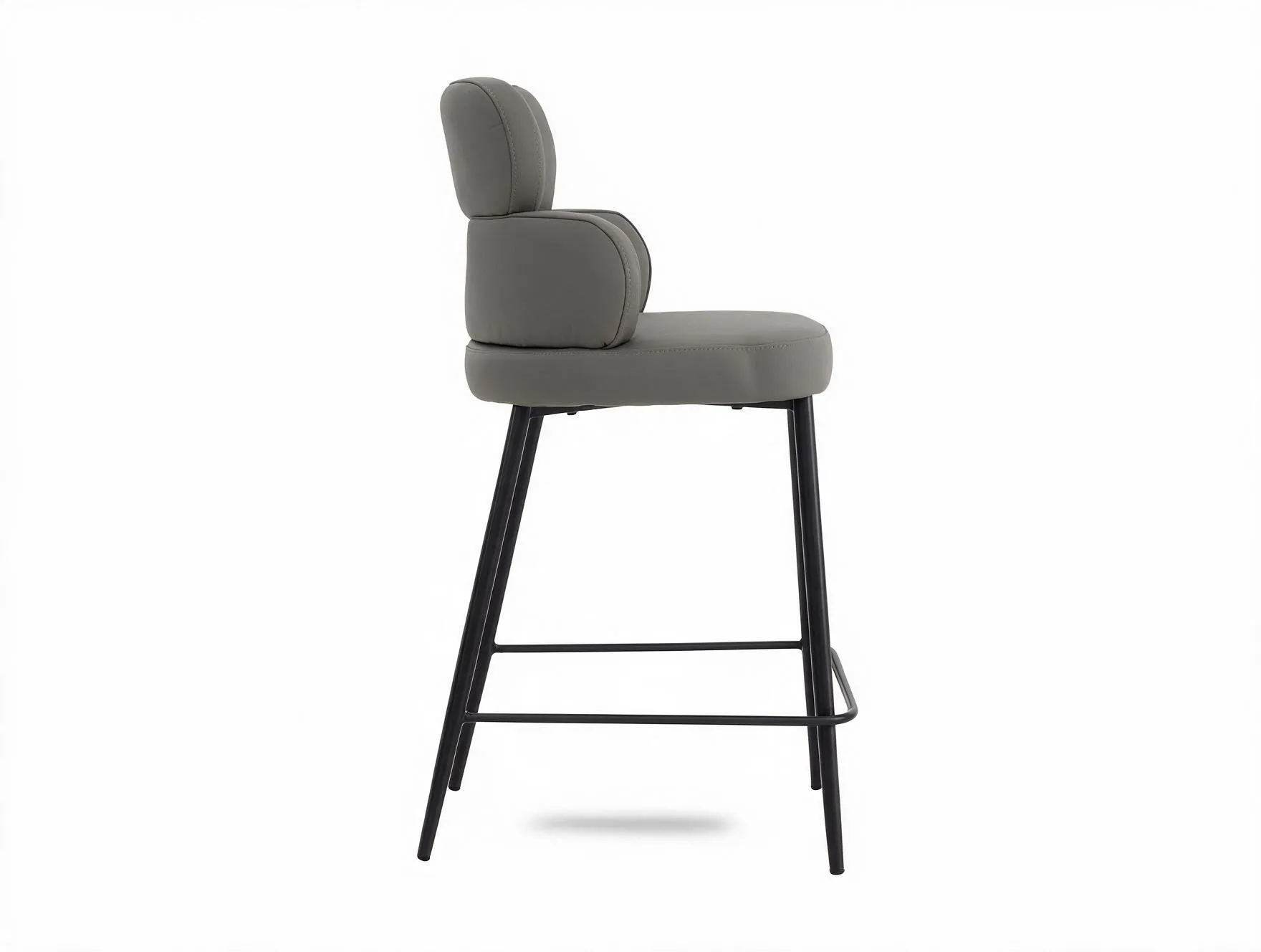 A dimension image of the Fusion Off white Stool with 55cm x 53.5cm 