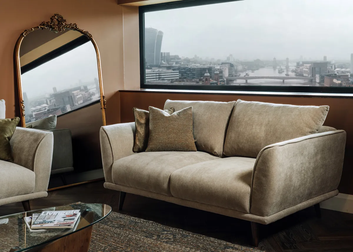 43cm Taupe Cushion - Lydia