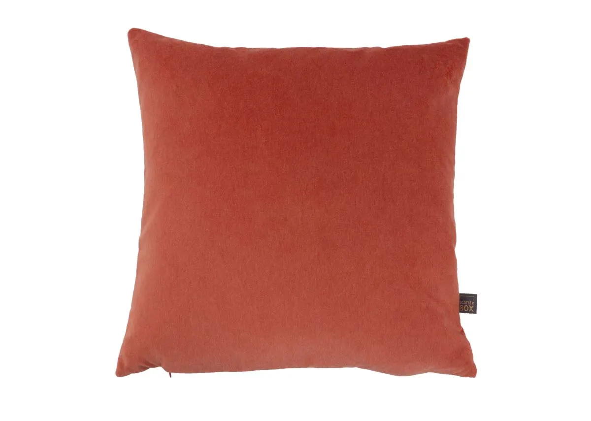 45cm Coral Fabric Cushion - Richelle