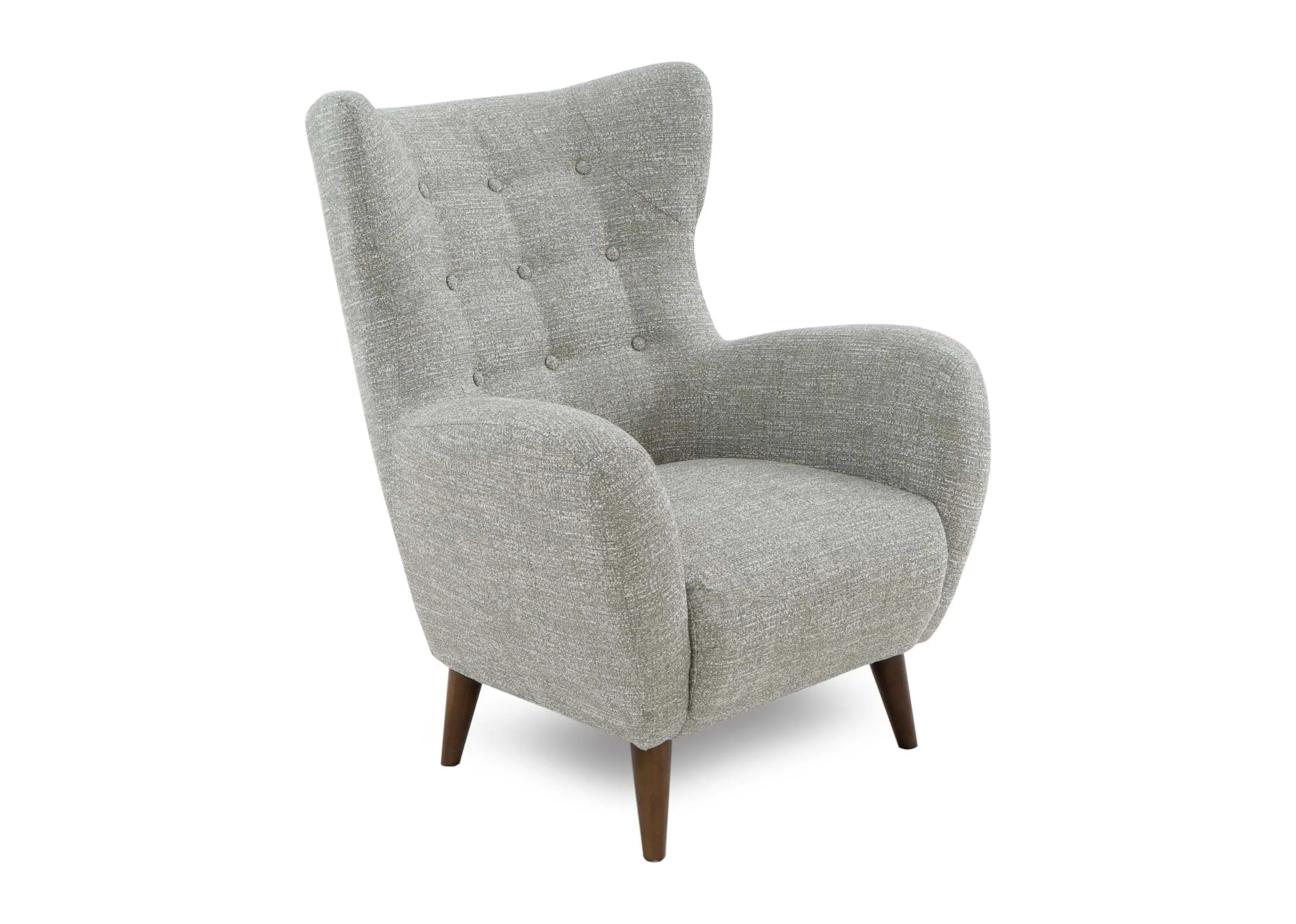 Light Green Fabric Armchair - Bronx