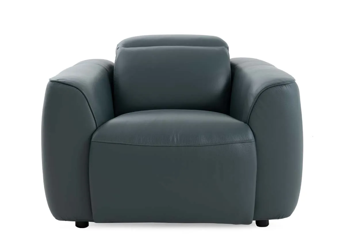 A dimension image of the Preston Recliner with 110cm x 80cm x 107-158cm
