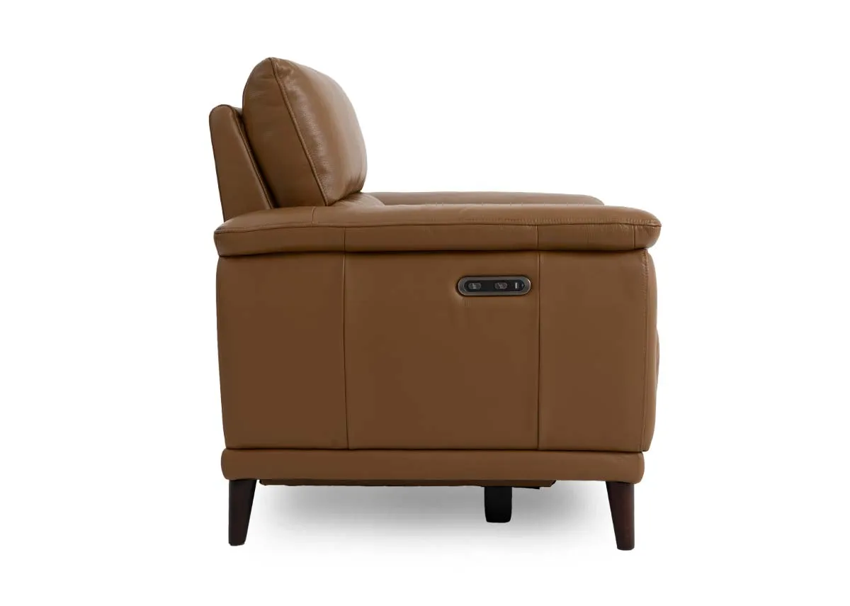 A dimension image of the Savoy Tan recliner with 106cm x 94cm-165cm x 94cm