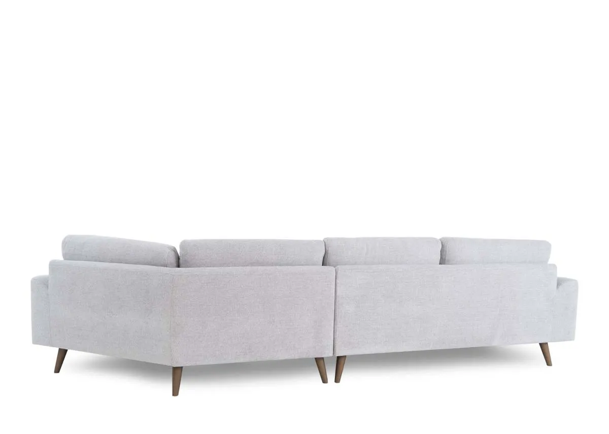 A dimension image of the Legend Corner sofa with