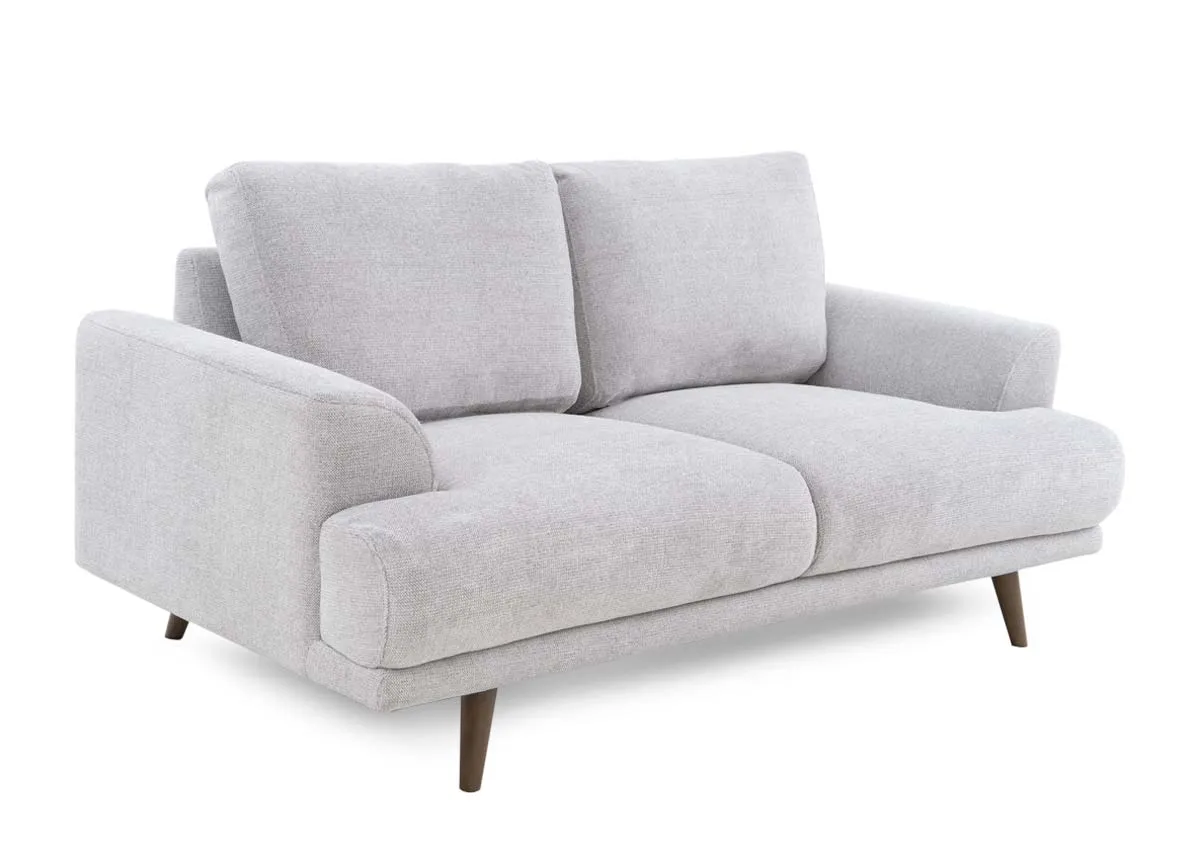 2 Seater Stone Grey Fabric Sofa - Legend