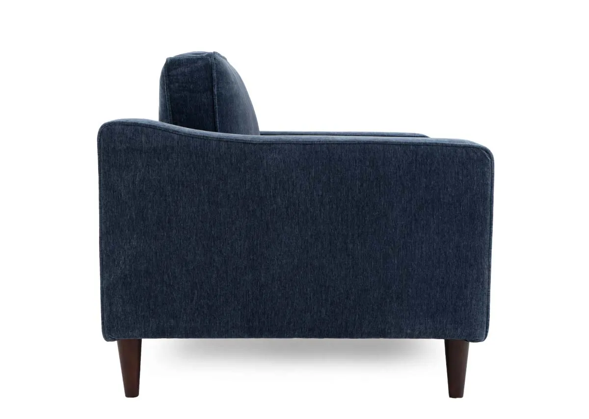A dimension image of the Genoa Armchair with 10cm x 99cm x 86cm
