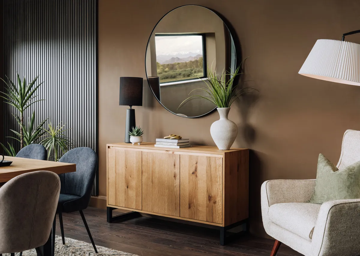 3 Door Oak Sideboard - Montana