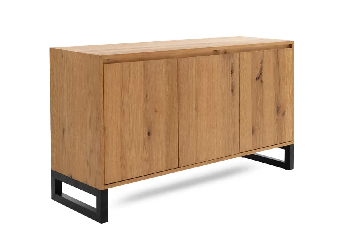 3 Door Oak Sideboard - Montana