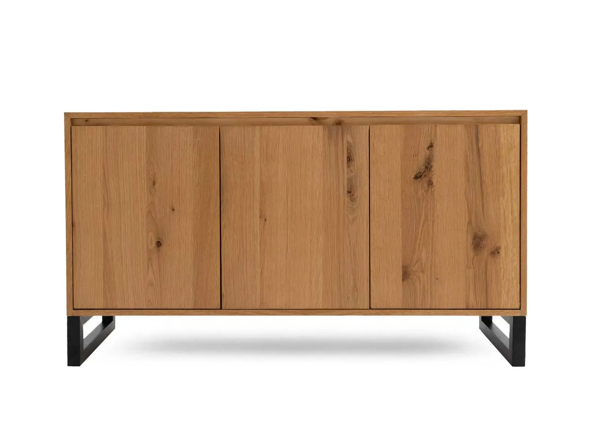 A dimension image of the Montana sideboard with 140cm x 43cm x 80cm