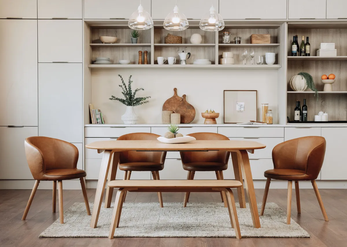 120cm-170cm Oak Extendable Dining Table - Anton