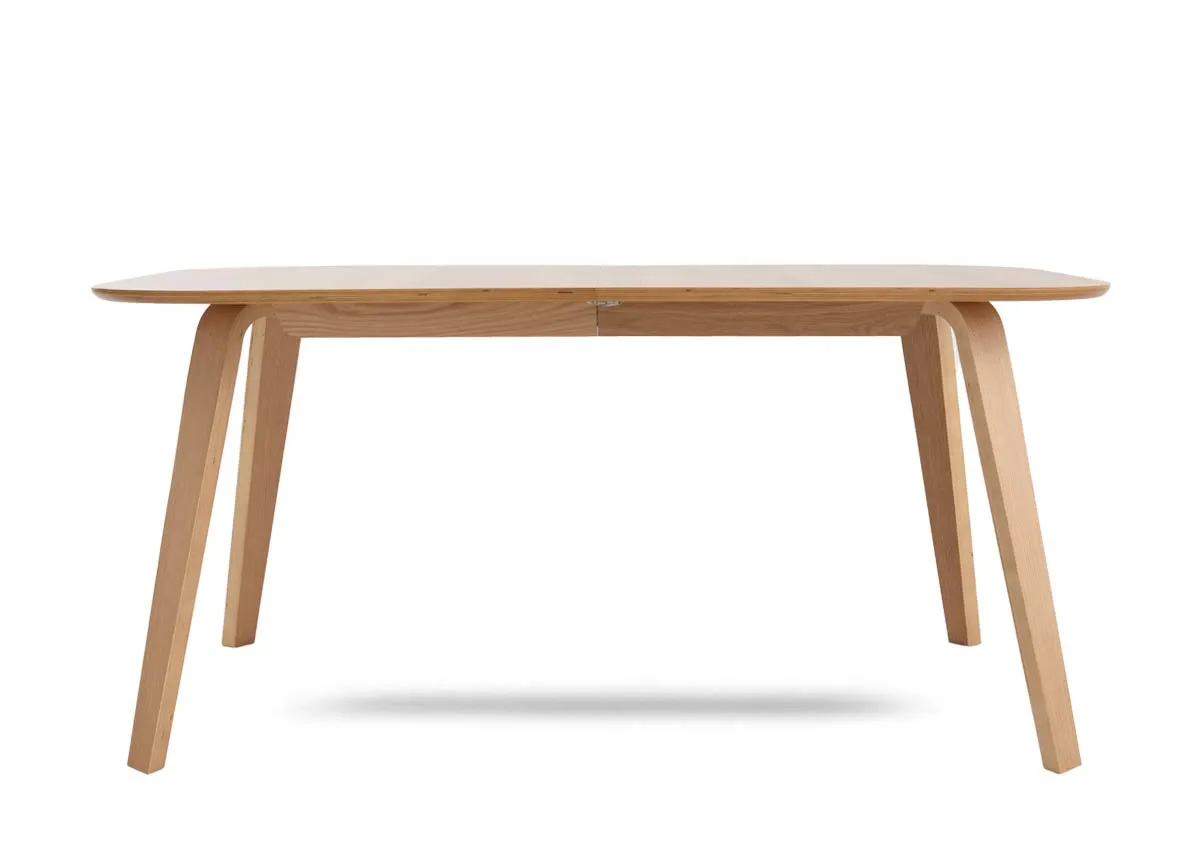 An oak rectangular dining table from EZ Livings Anton range.Front view