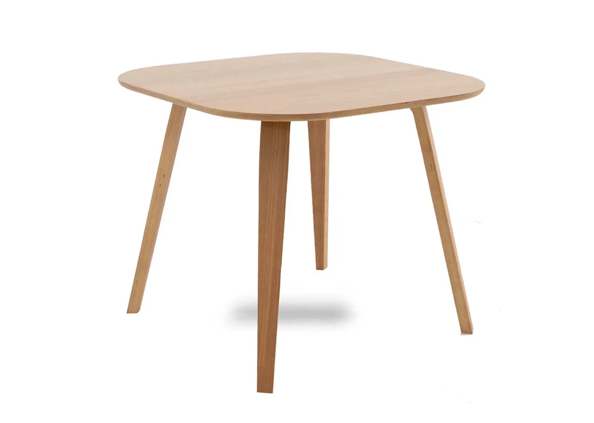 90cm Oak Square Dining Table - Anton