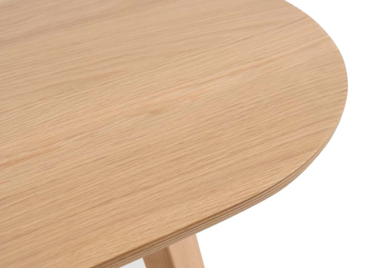 A dimension image of the Anton dining table with 90cm x 76cm