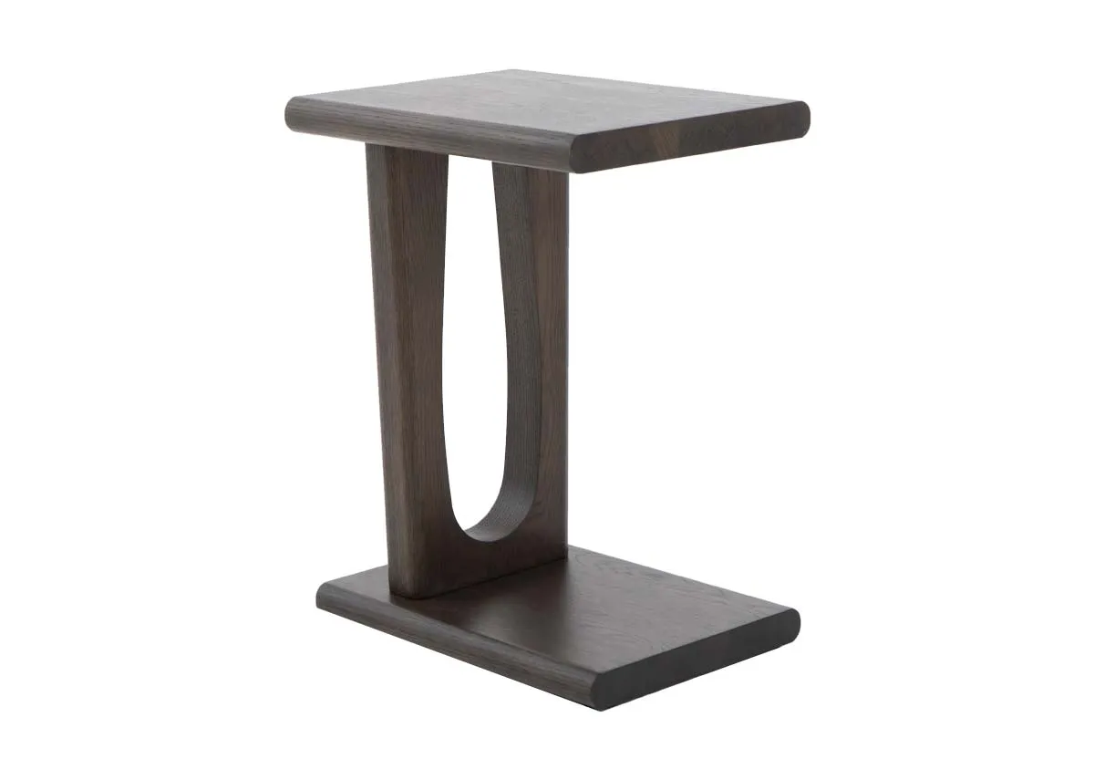 Dark Brown Oak Laptop Table - Flow