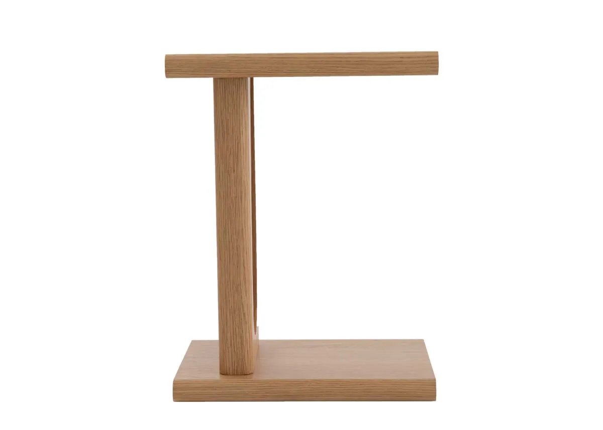 A dimension image of the Flow Espresso table with 45cm x 35cm x 60cm