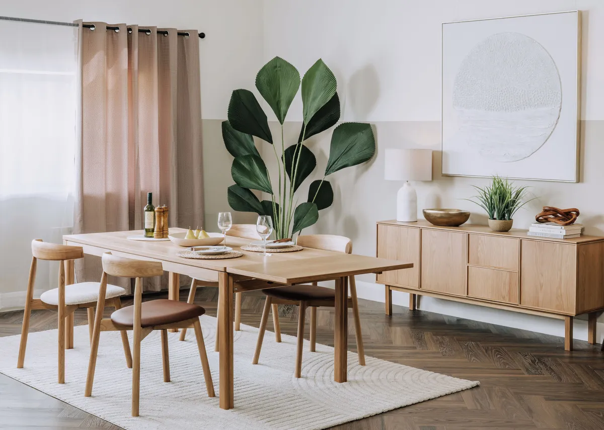 A lifestyle image of the Suri dining chairs