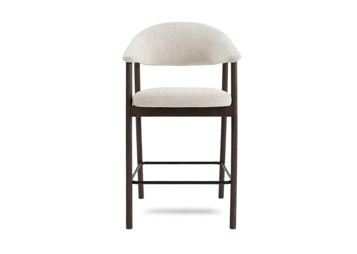 A dimension image of the Elk Counnter Stool with 57cm x 56cm x 104cm