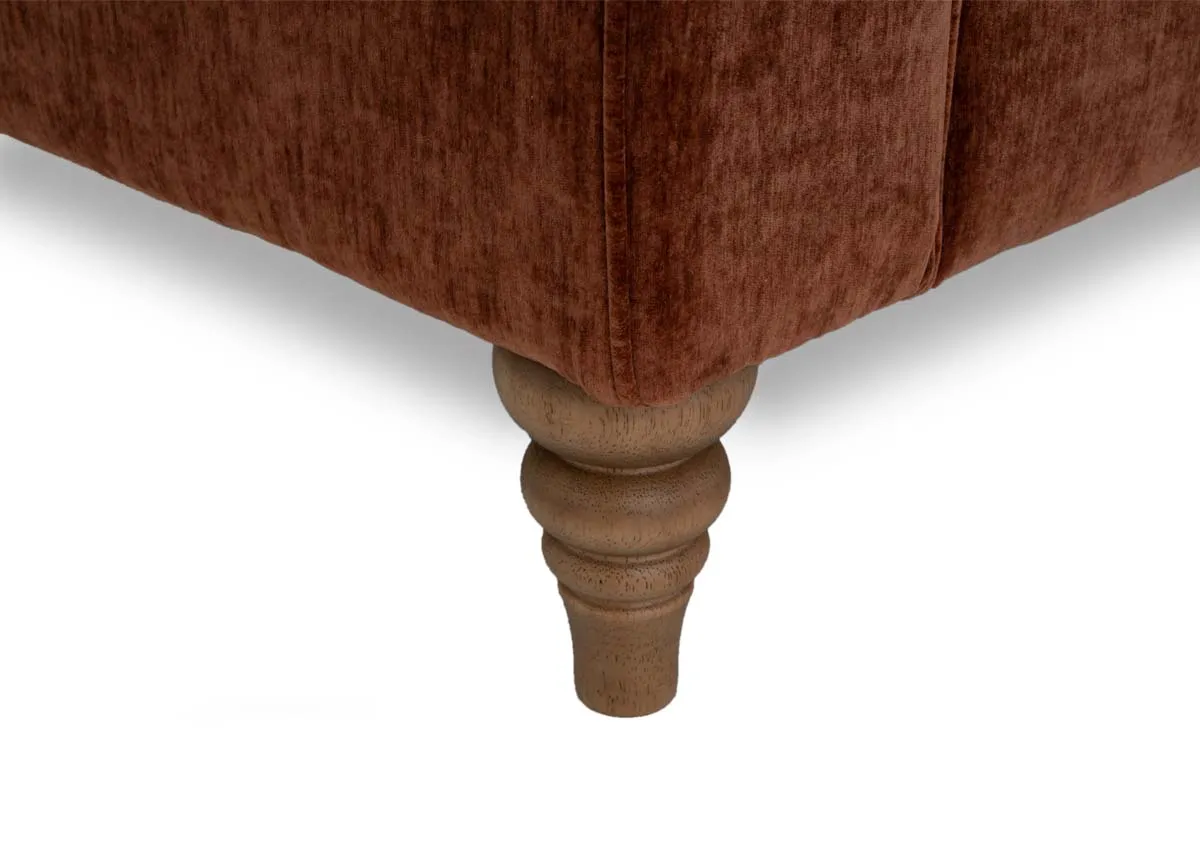 A dimension image of the Cotswold Corner chaise with 237.5cm x 97cm-167cm Depth x 96cm Height