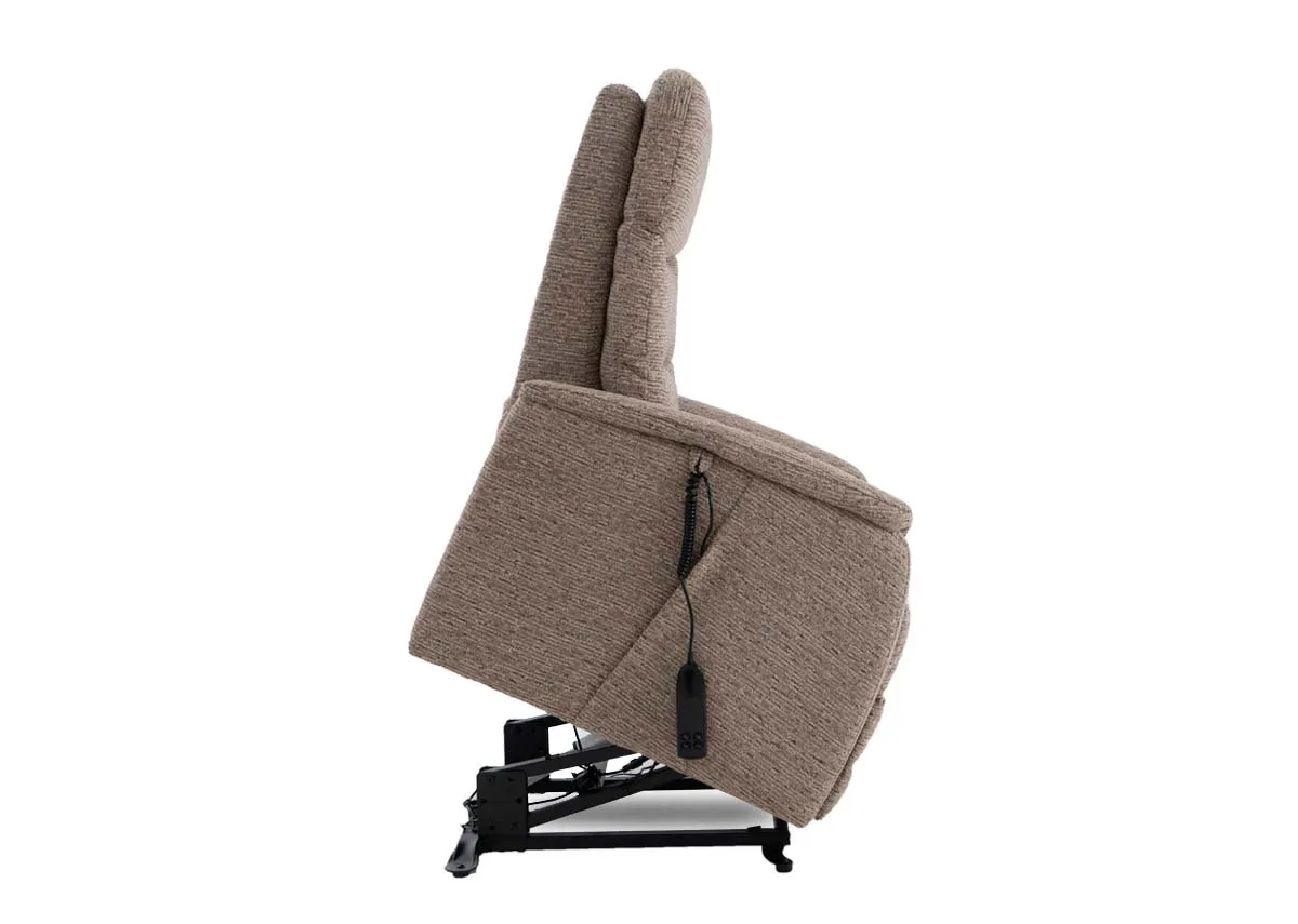 A dimension image of the Clyde Recliner with 80cm x 116cm x 51cm-171cm