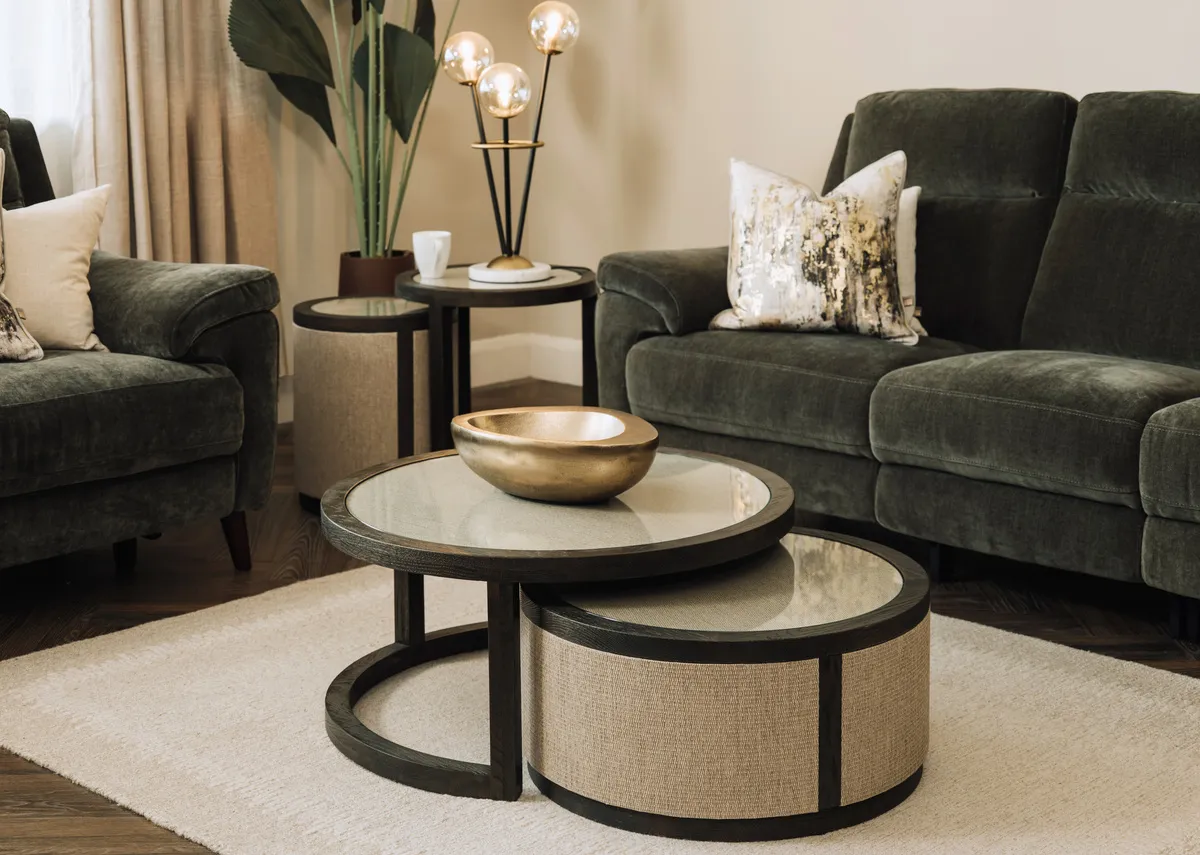 Nest Of 2 Dark Oak Coffee Tables - Haven