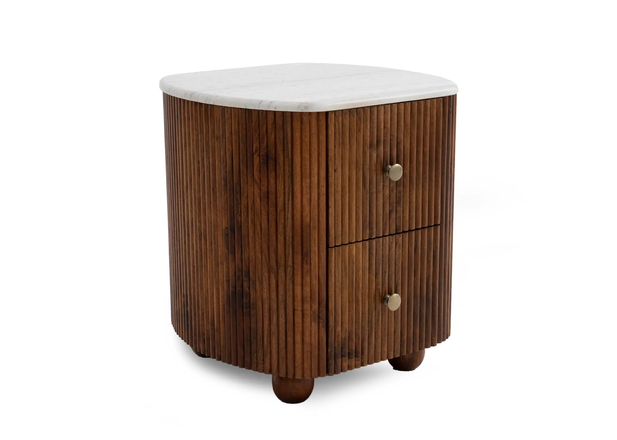 A 2 drawer mango wood locker from EZ Livings Bunton range.