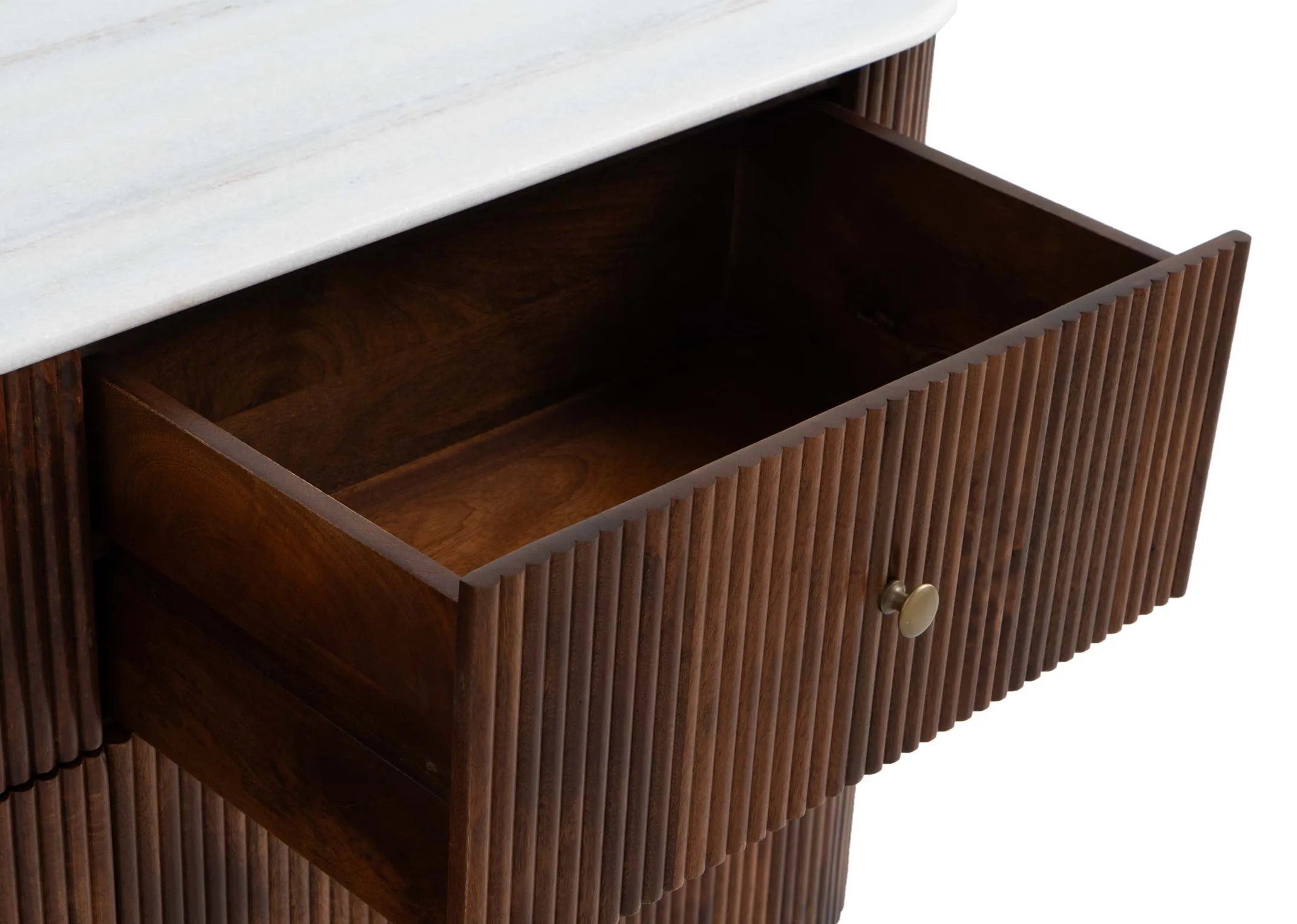 A dimension image of the Bunton Chest of Drawers with 155cm x 48cm x 85cm