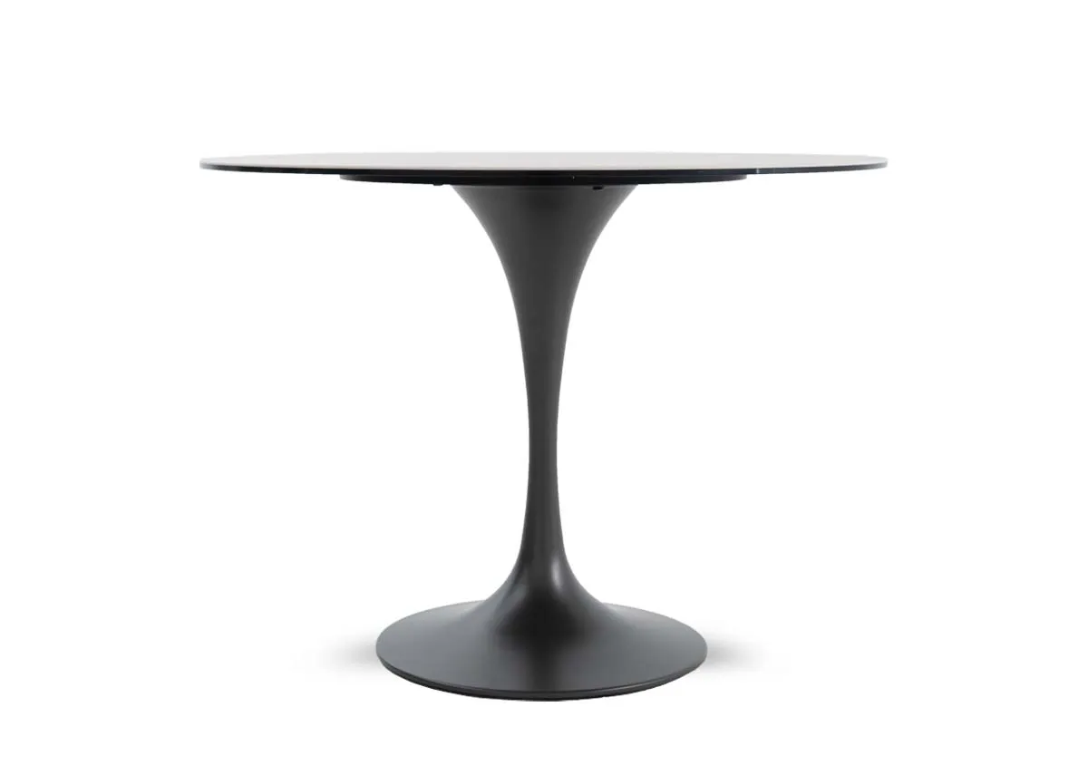 A dimension image of the Tivoli dining table with 100cm x 76cm