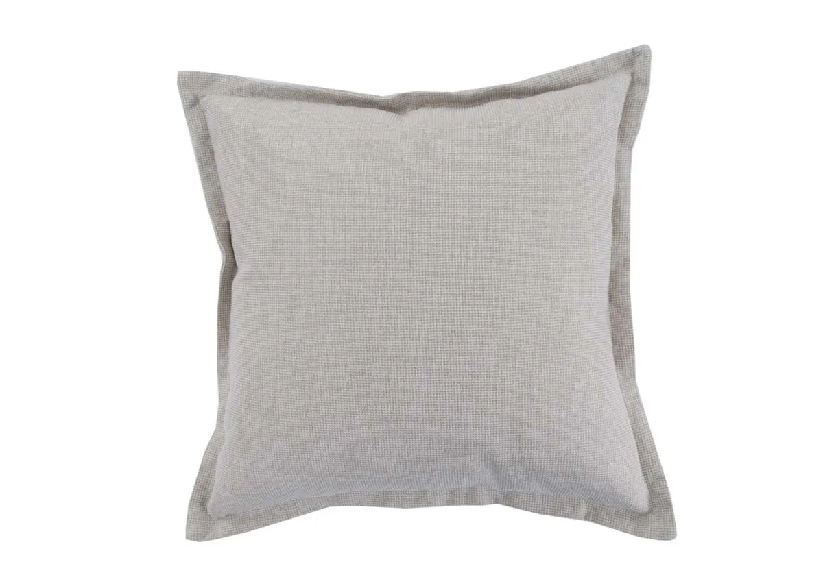 45cm Beige Check Cushion - Earthbound