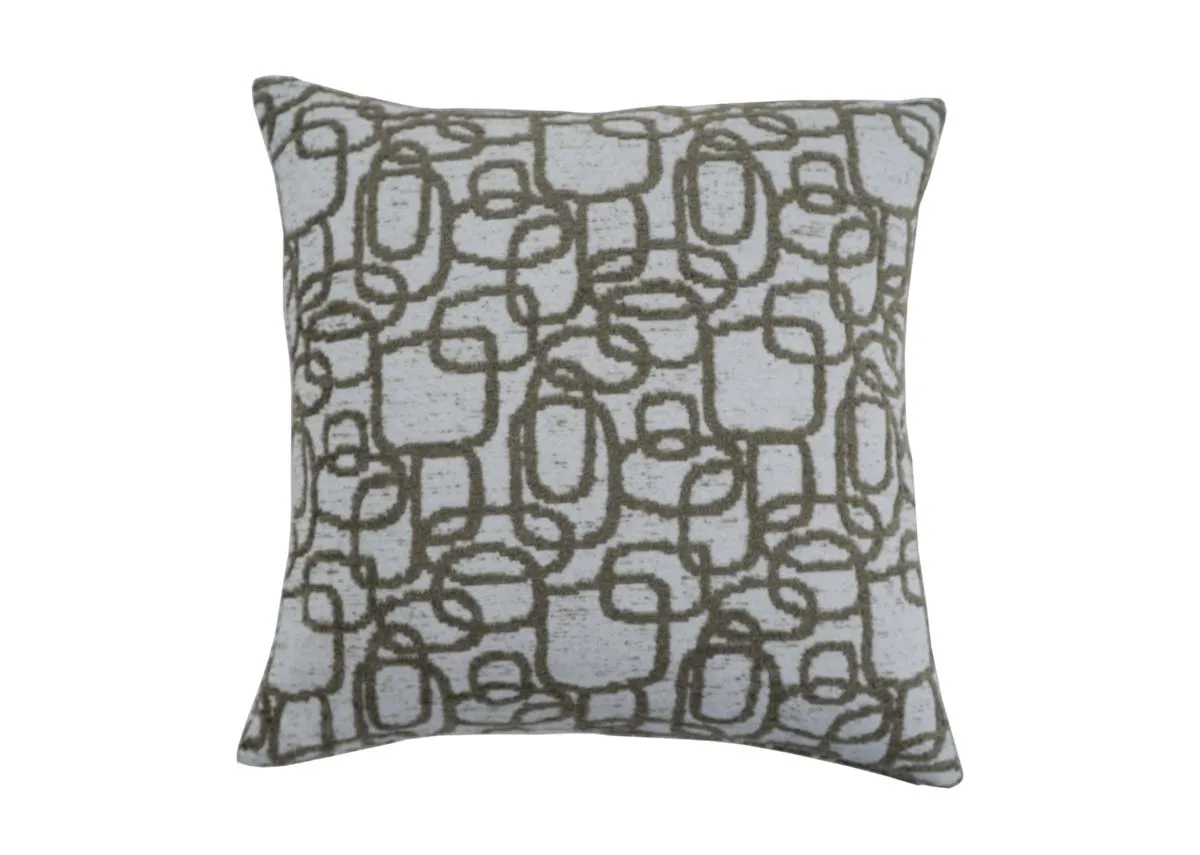 A dimension image of the Spruce Trails Green Cushion with 45cm